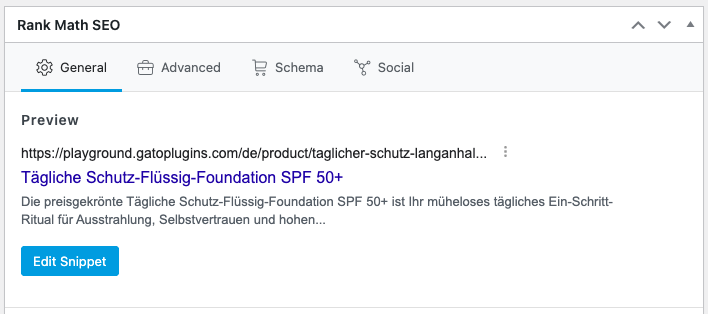 Vertaalde SEO-titel en beschrijvingen