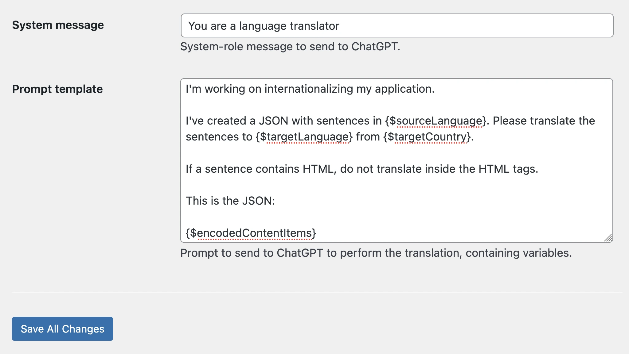 Aangepaste prompts